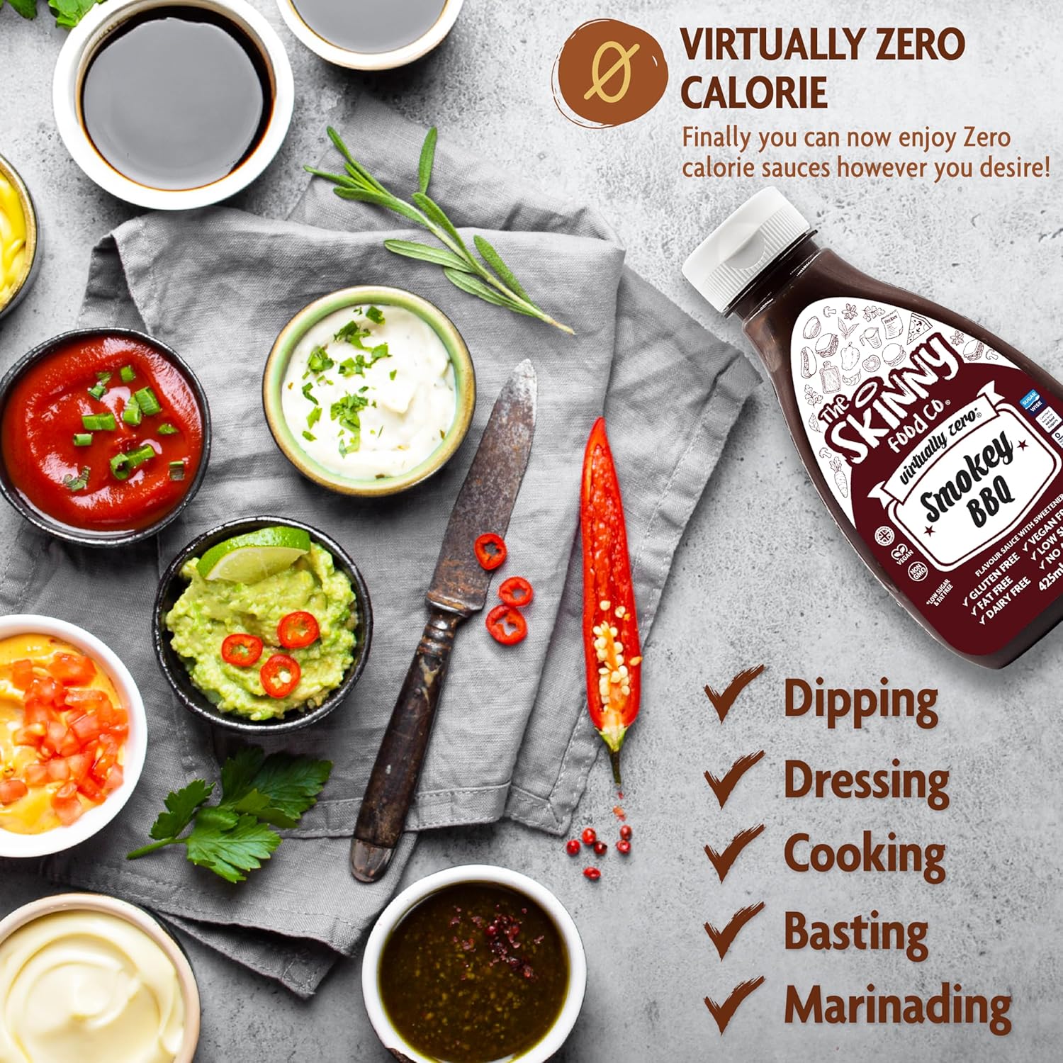   Skinny Food Co - Healthy Sauces Sugar Free (425 g) 