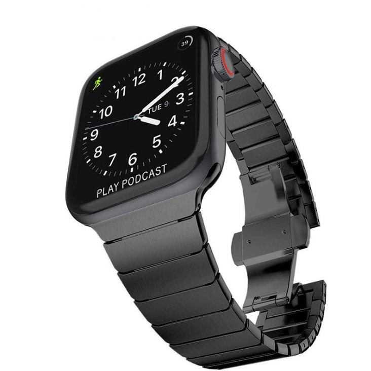  سوار معدن رسمي لساعة ابل أسود  -metal bracelet for apple watch Black 