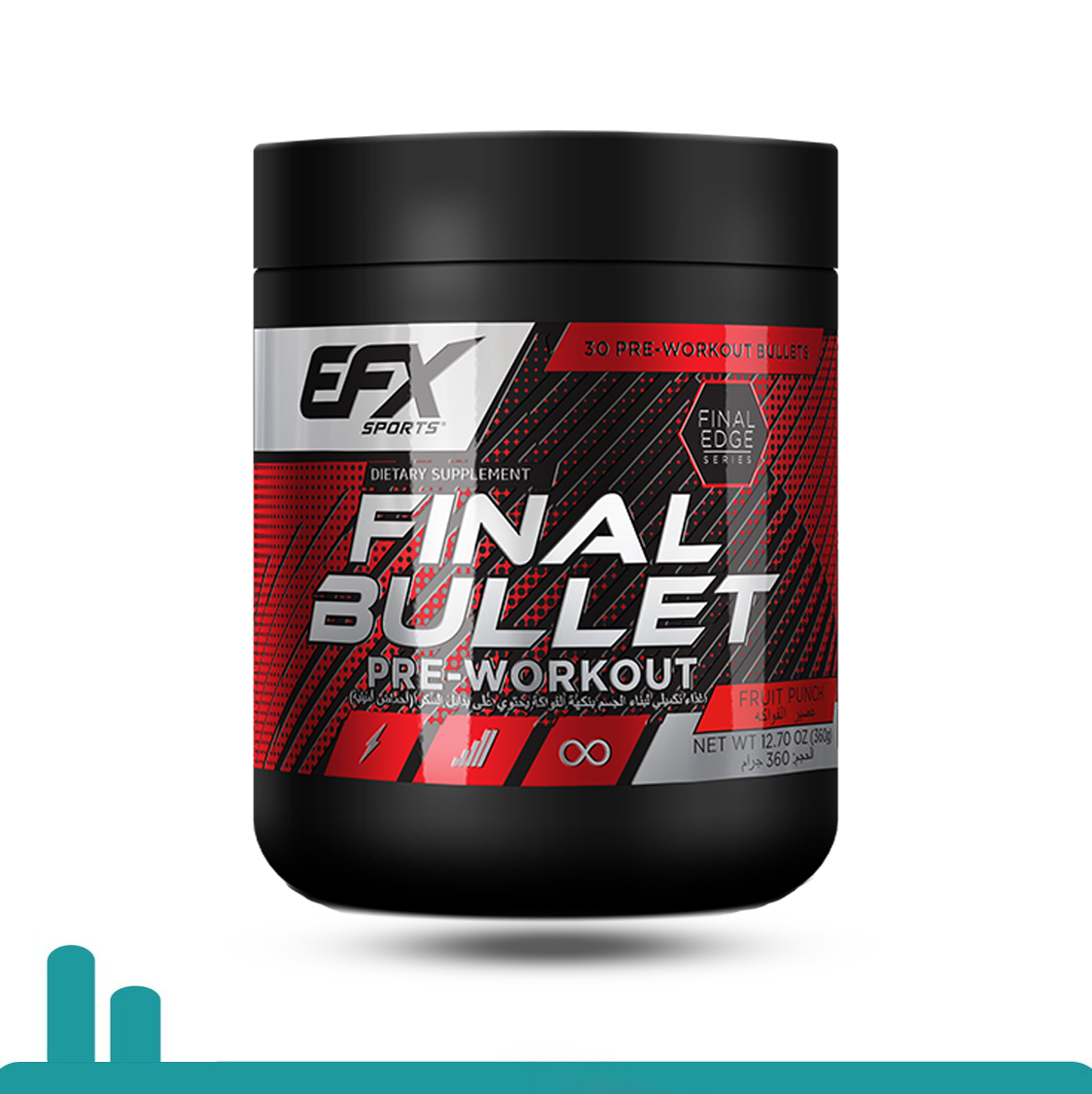  إي إف إكس سبورتس‏, فاينل بولت قبل التمرين , (30 حصة غذائية) EFX Final Bullet Pre-Workout