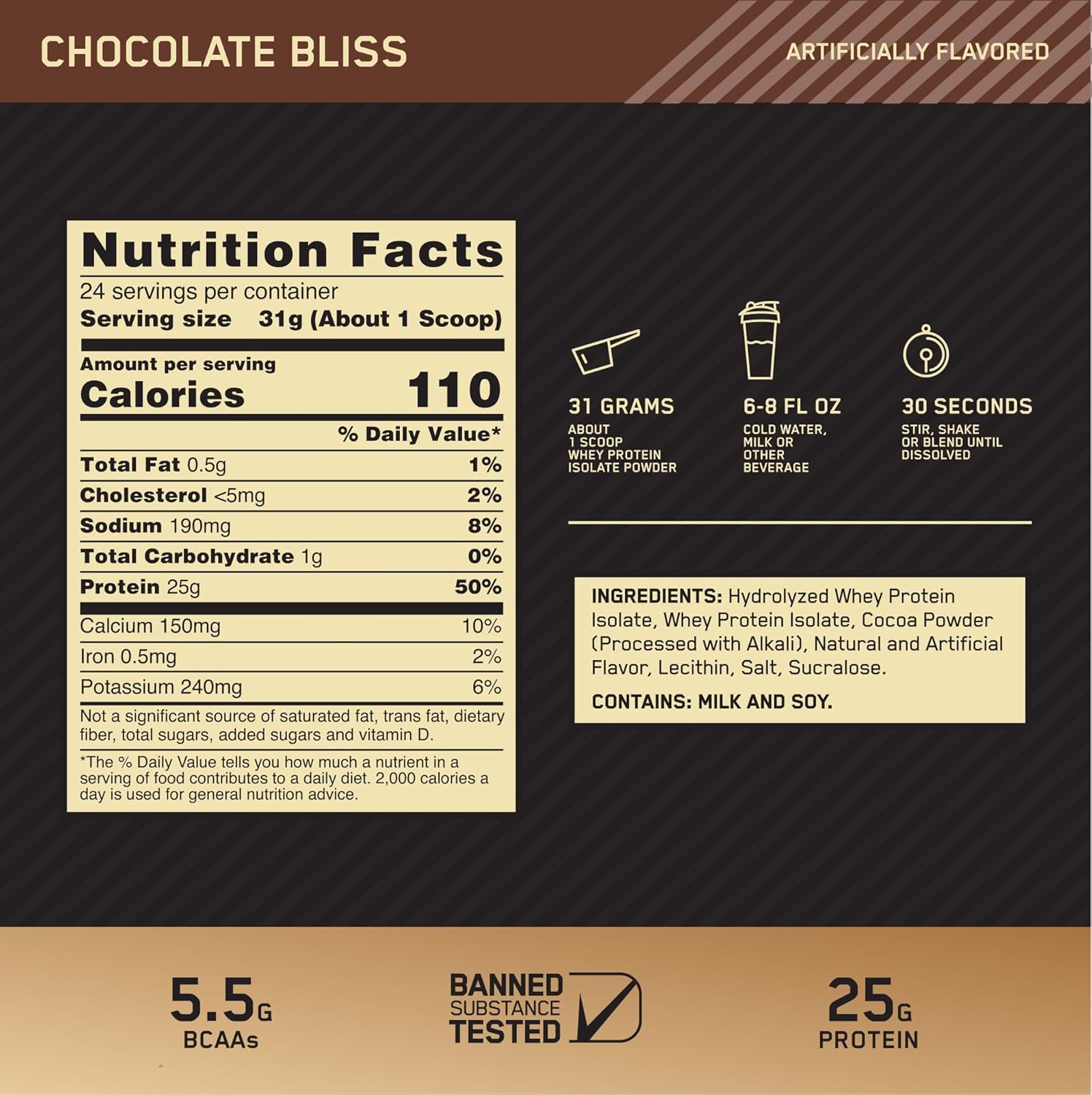  أوبتيموم نيوترشن - جولد ستاندرد 100% بروتين ايزوليت (744 جم) - Optimum Gold Standard Protein Isolate 