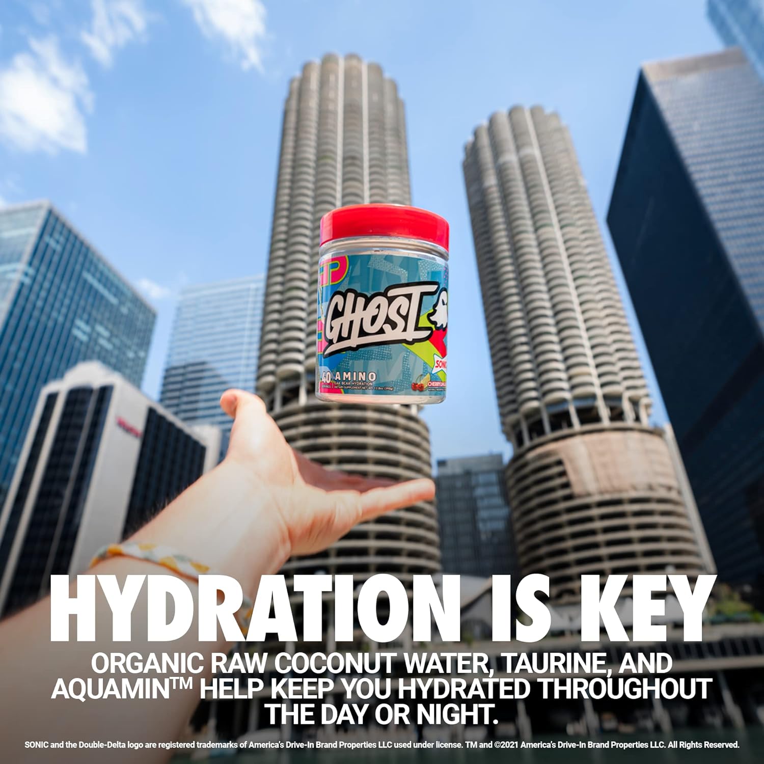  جوست - امينو الاحماض الامينية الاساسية للترطيب (40 حصة) - Ghost Amino Acid Intra-Workout 