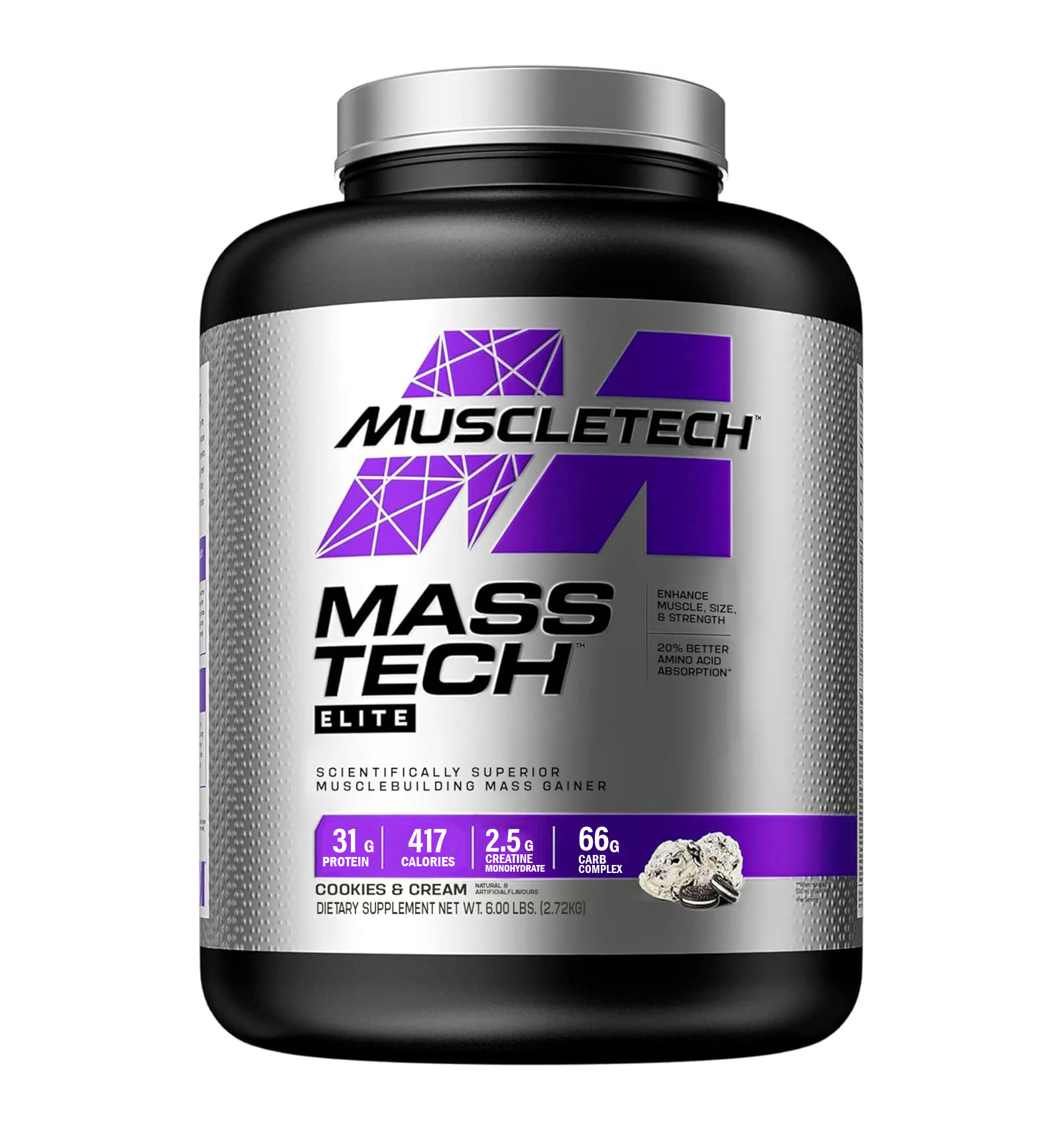  مسل تك - ماس تك ايليت بروتين (2.72 كجم) - MuscleTech Mass Tech Elite Protein  