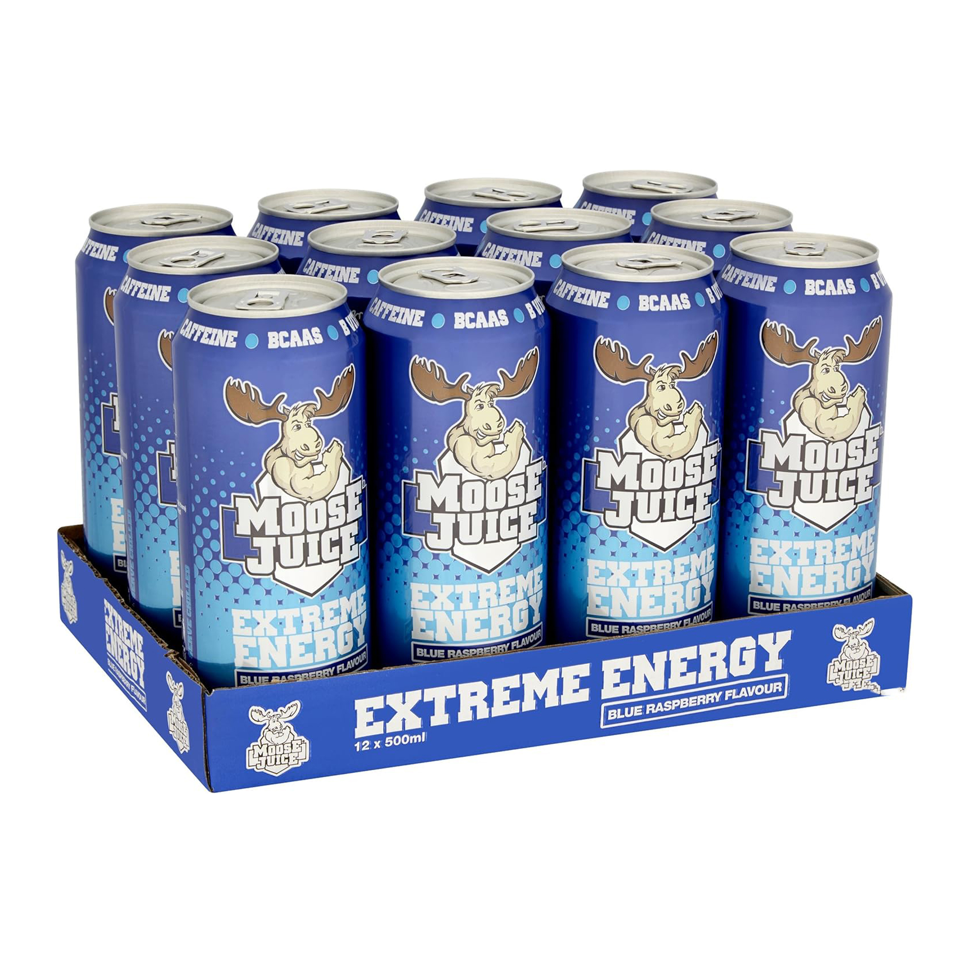  ماسل موس  - موس جوس مشروب طاقة (12 علبة) - Muscle Moose Juice Extreme Energy 