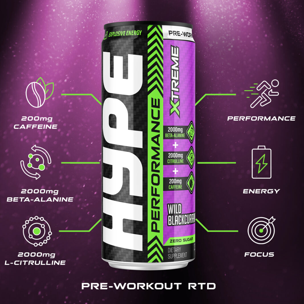  هايب - مشروب طاقة لما قبل التمرين (3 عبوات)  - Hype Pre Workout Performace Xtreme Drink 