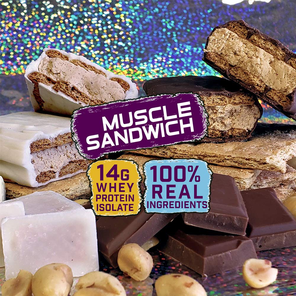  مصل ساندوتش - بروتين بار (12 بار) - Muscle Sandwich Protein Bar 