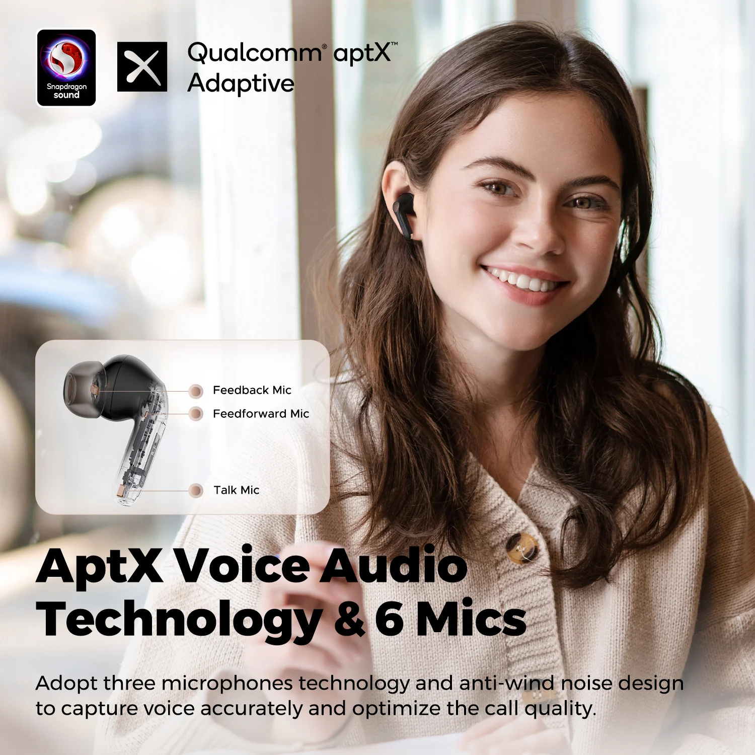  ساوندبيتس سماعة لاسلكية, موديل اير 4 برو (SoundPEATS Air4 Pro) 