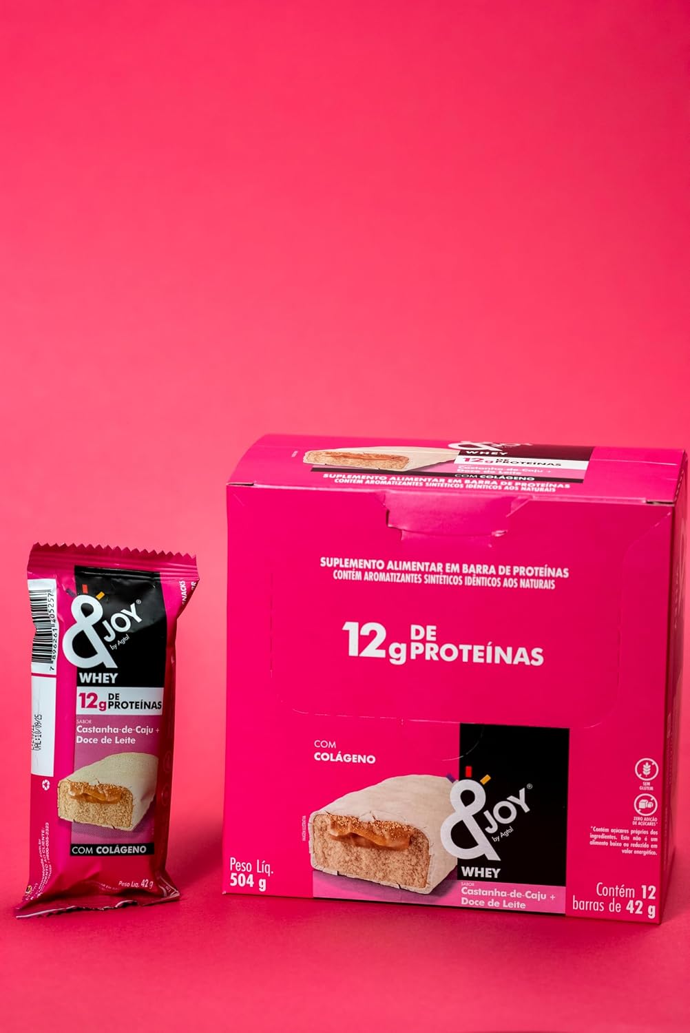  جوي - انجوى واي بروتين بار خالي من السكر (12 بار) - Enjoy snacks Enjoy Whey Bar Protein Zero Sugar 