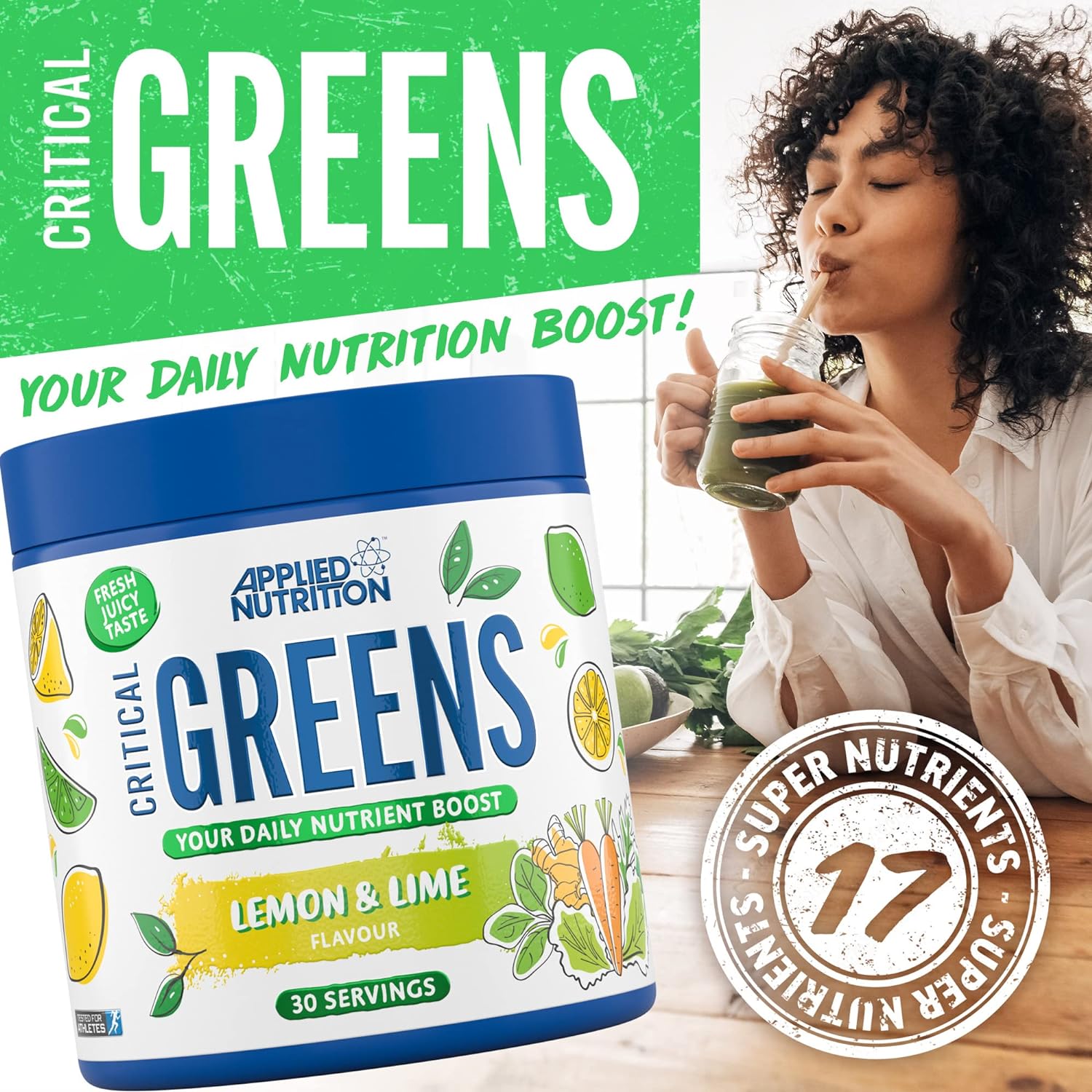  ابلايد نيوترشن كريتيكال جرين - Applied Nutrition Critical Greens 