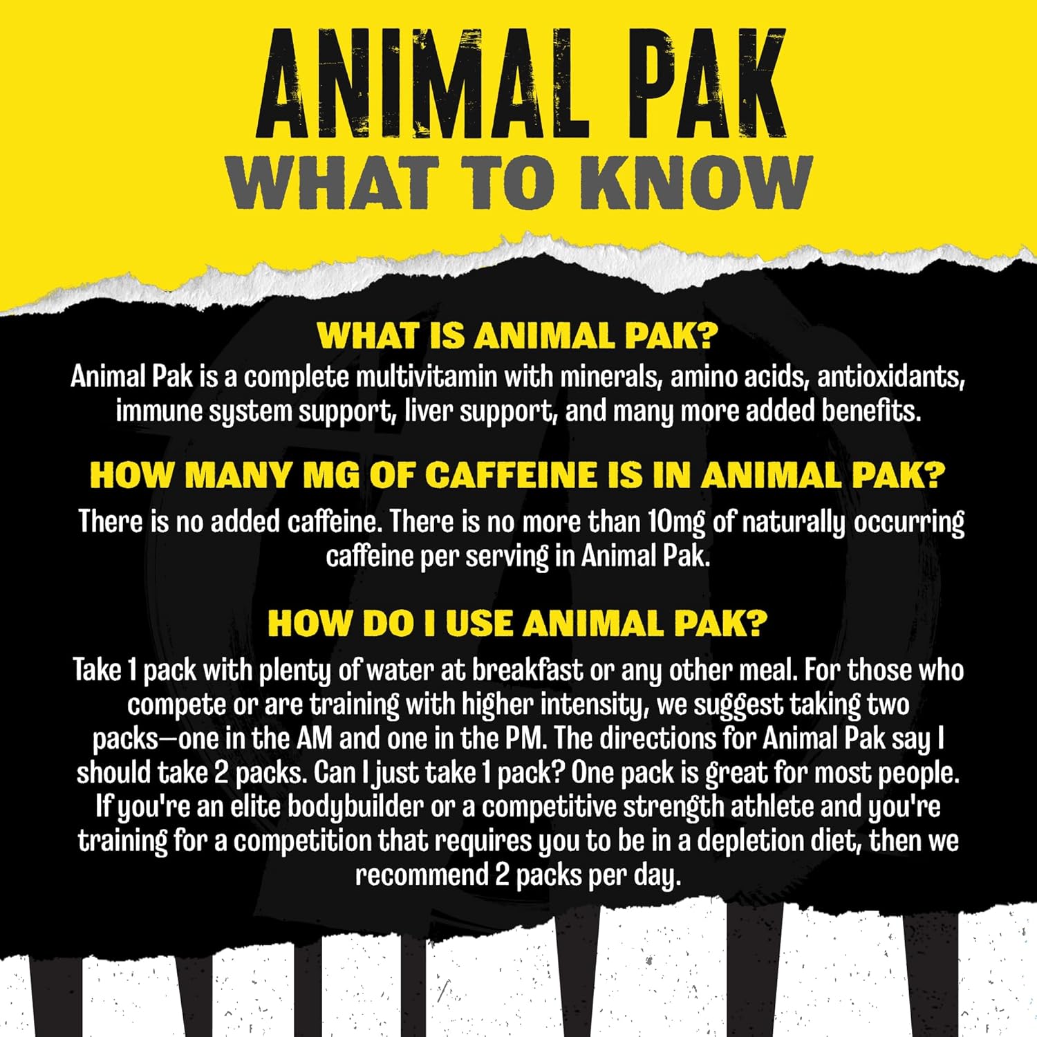  يونيفرسال نيوترشن - ألتيميت فونديشن أنيمال باك (30 حصة) - Universal Nutrition Animal PAK Ultimate Foundation 