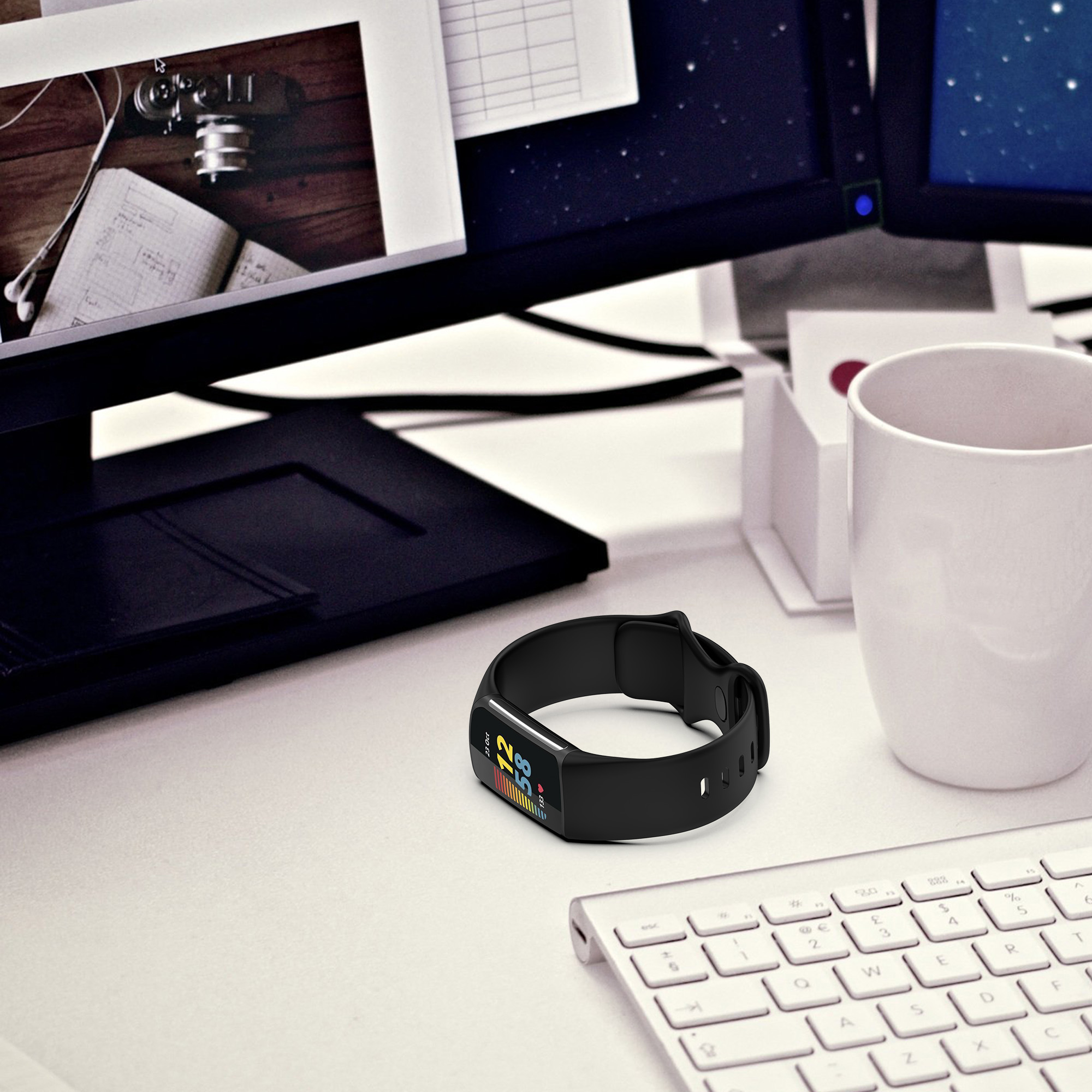  Silicone Replacement Band for Fitbit Charge 5 Watch 