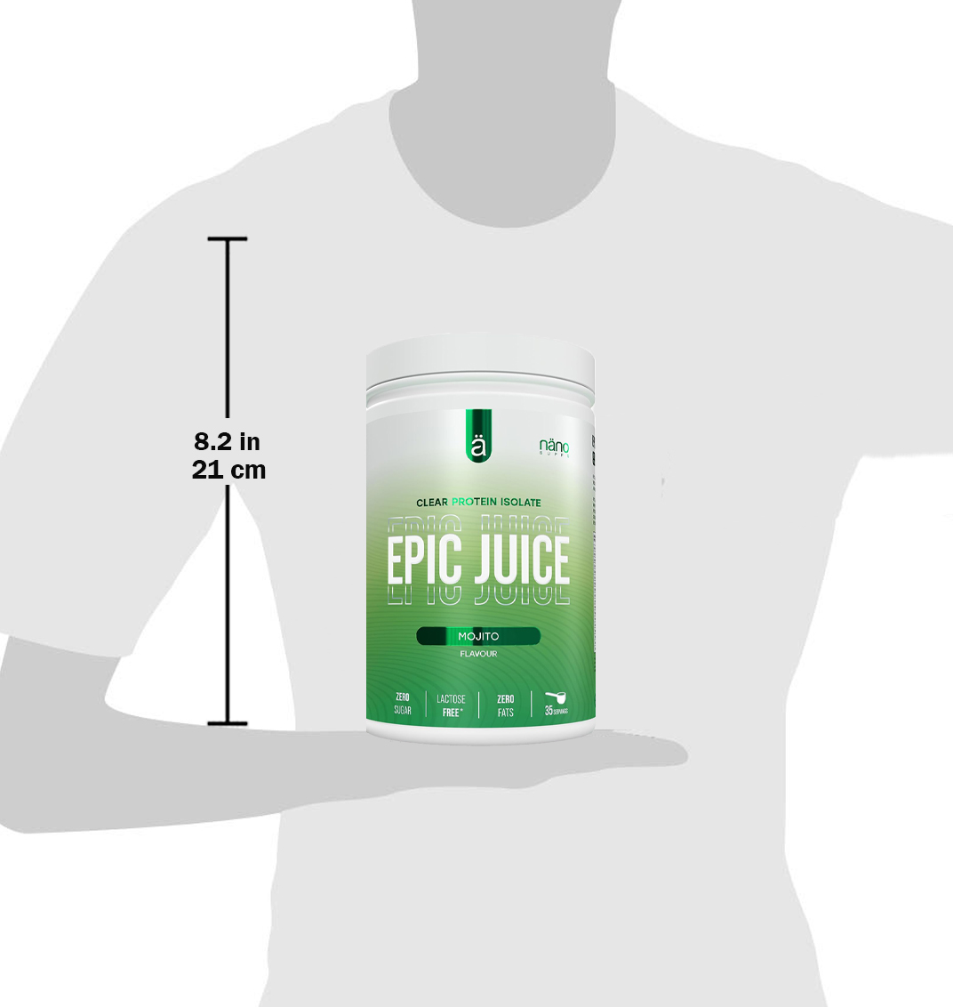  نانو سبس -  عصير ايبيك كلير واي بروتين ايزوليت (875 جم) - Nano Supps Epic Juice Whey Protein 