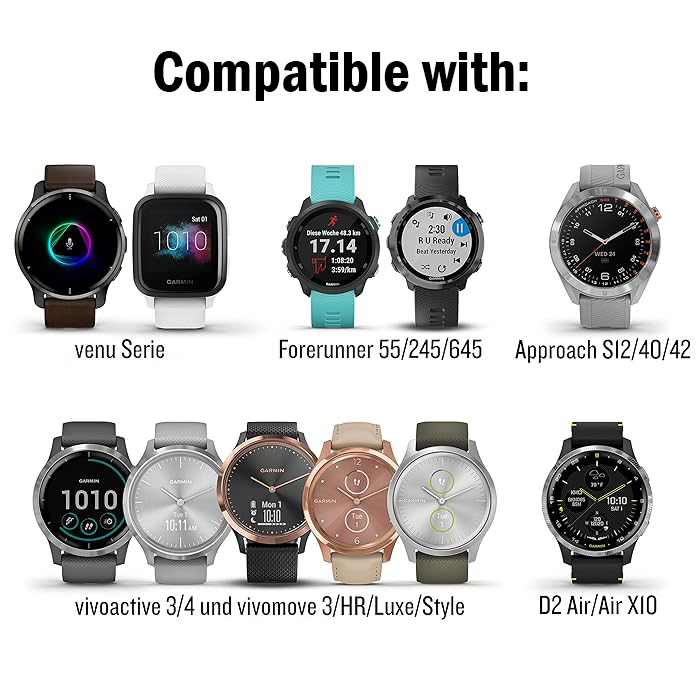  Replacement Band For Garmin Silicone Quick Release 