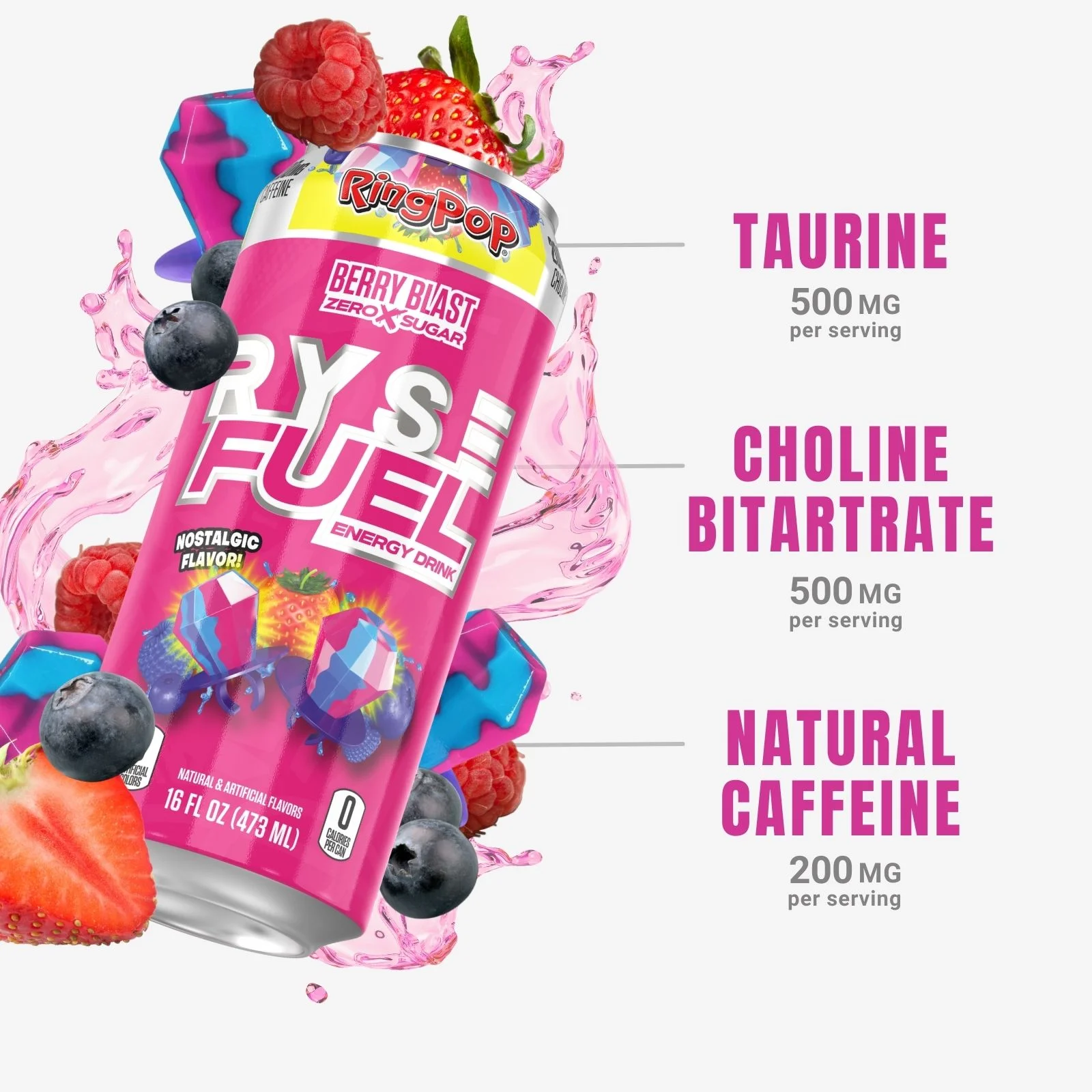  رايس فيول - مشروب الطاقة ما قبل التمرين (12 علبة) - RYSE Fuel Energy Drink 
