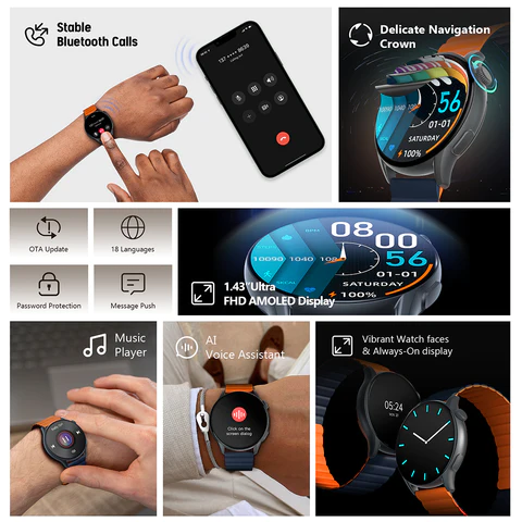  ساعة كيسلكت الذكية كي ار برو  Kieslect KR Pro Calling Watch 