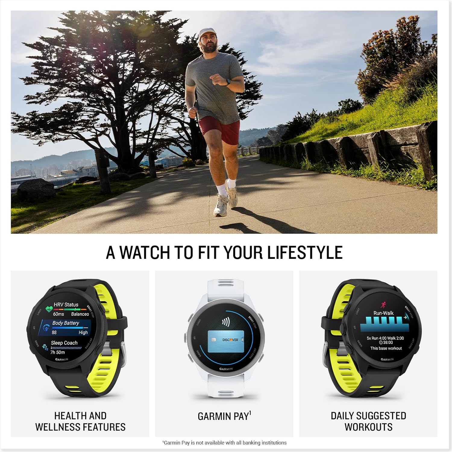  ساعة جارمن الذكية موديل فوريرنر 170 (Garmin Forerunner 170) 