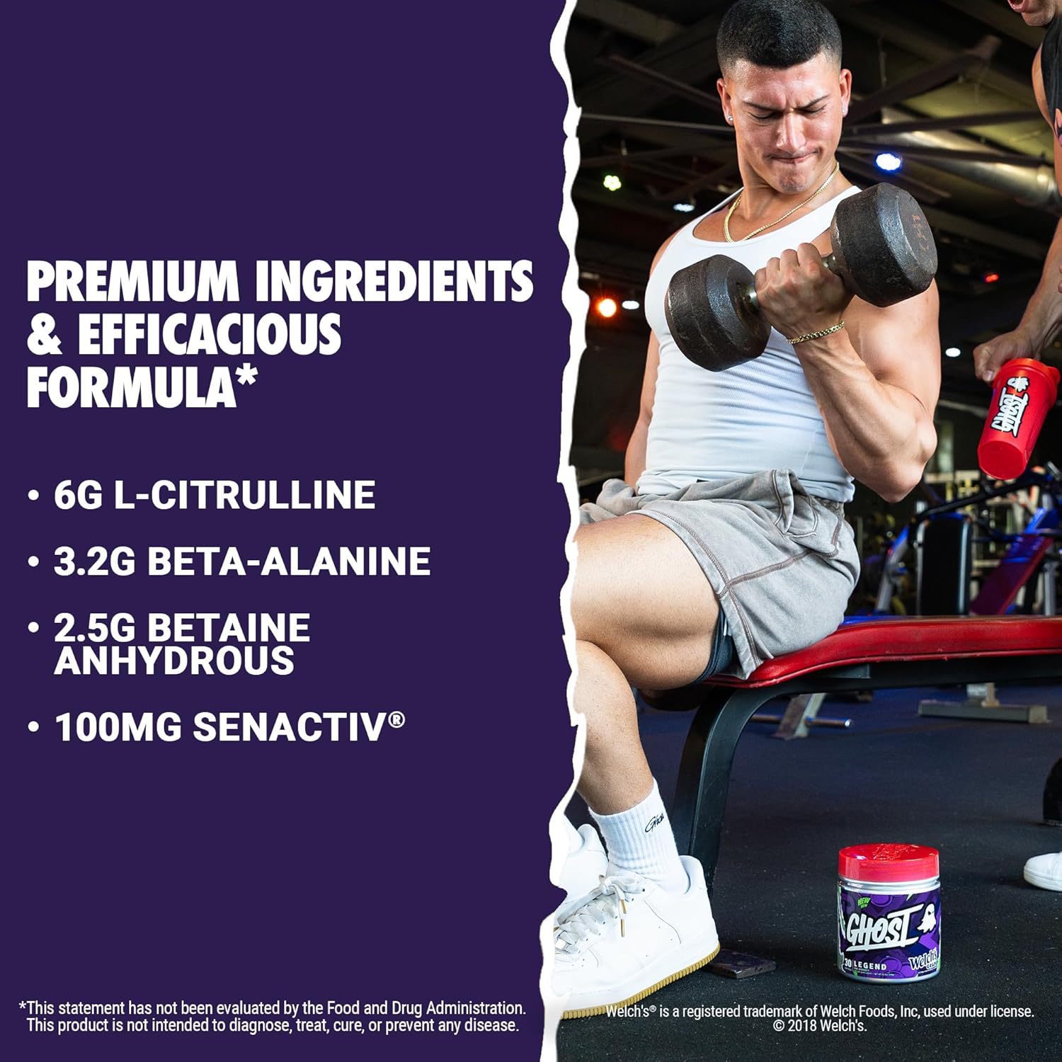  Ghost - Legend Pre-Workout Energy Powder (30 Servings) 
