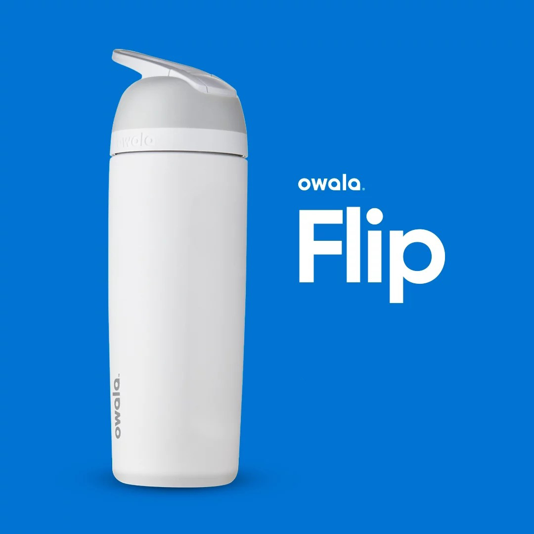  أوالا - فليب زجاجة مياه معزولة من الستانلس ستيل (709 مل) - Owala - Flip Stainless Steel Water Bottle 
