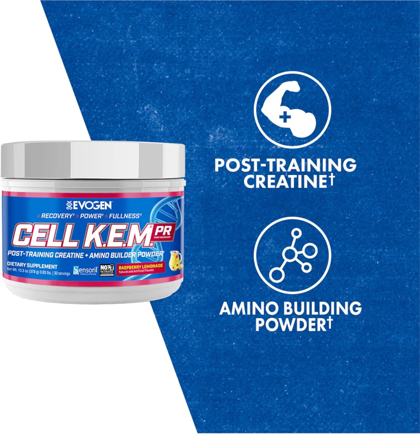  ايفوجين سيل كيم بي ار ، الأحماض الأمينية, ما بعد التمرين (30 حصة) Evogen CELL K.E.M PR 