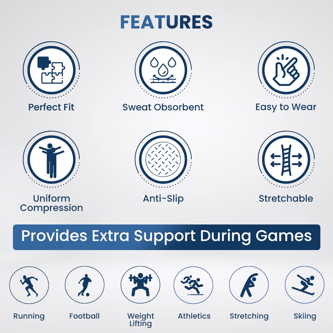  هامر - قطعتين من دعامة الركبة لرفع الأثقال واللياقة البدنية - Hummer - Knee Sleeve 