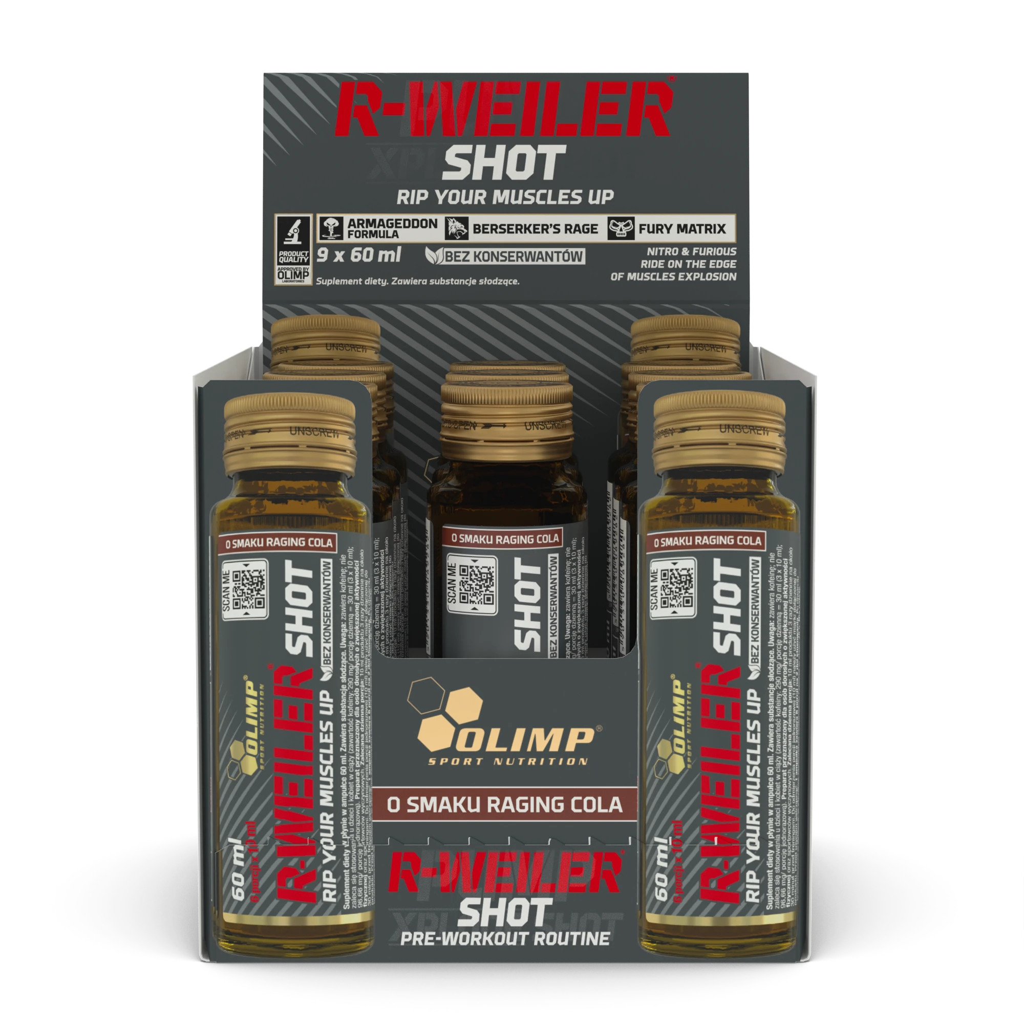  Olimp Sport Nutrition R-weiler Shot (9 Ampoules) 