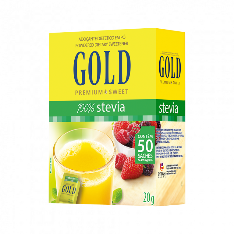  جولد مُحلي ستيفيا بودرة (50 كيس) - Gold Stevia Powder Diet Sweetener 