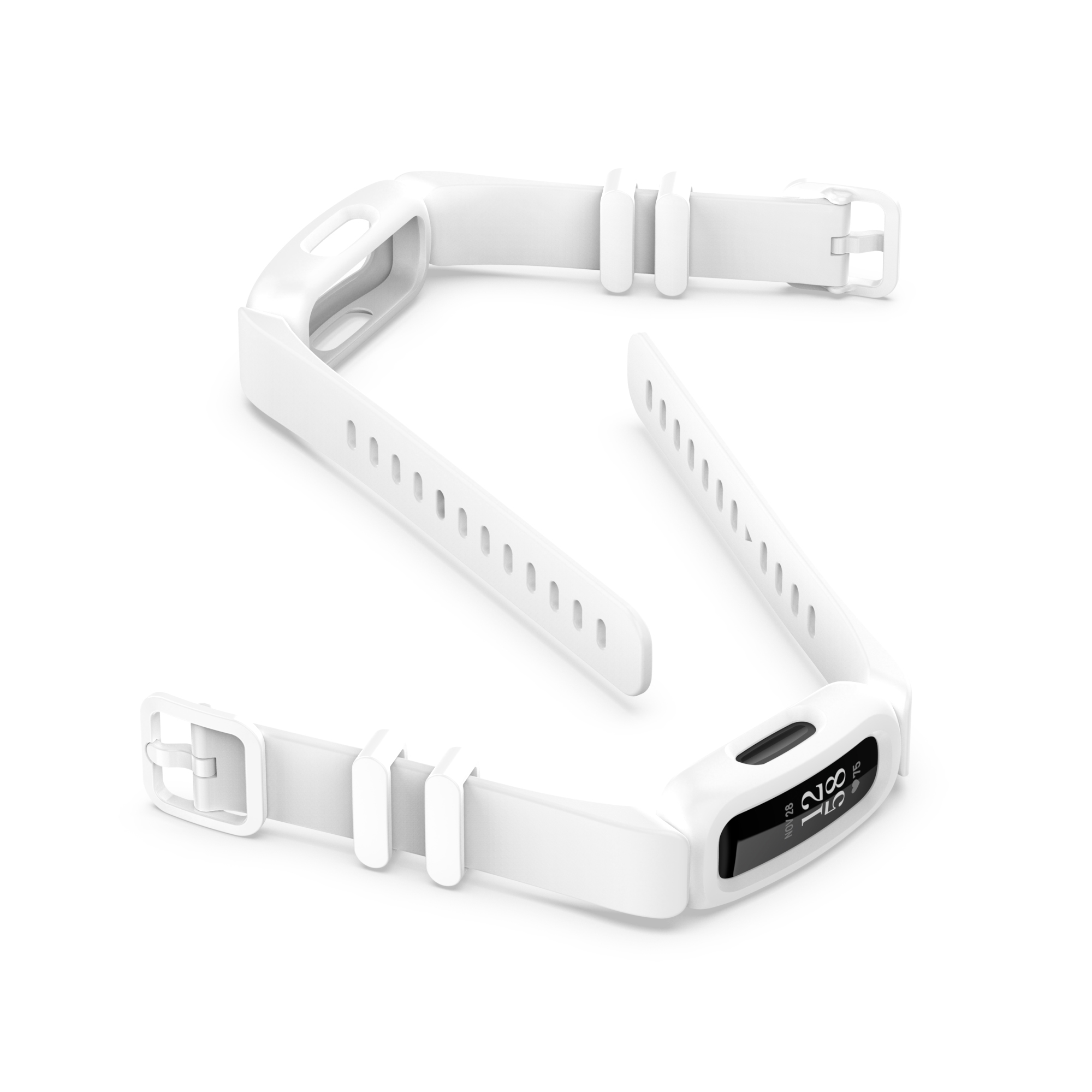  سوار  سليكون  لساعة فيتبيت ايس 3 أبيض Silicon  Band for Fitbit Ace 3 
