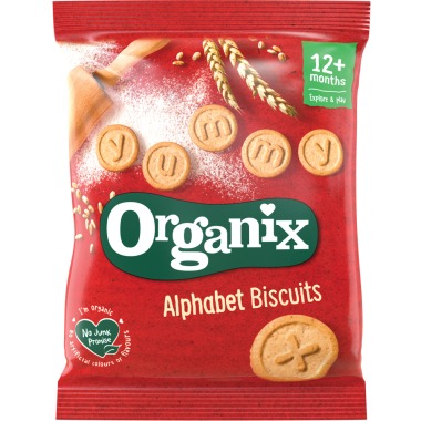  اورجانكس بسكويت عضوي Organix Organic Alphabet Biscuits 