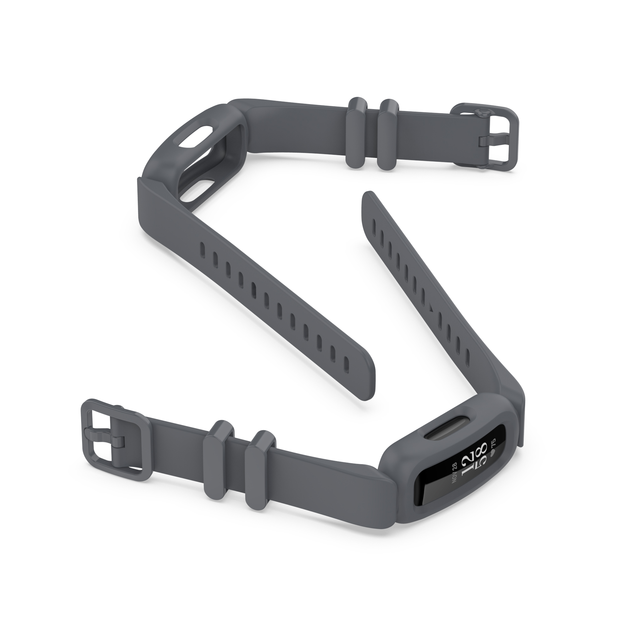  سوار  سليكون  لساعة فيتبيت ايس 3 رمادي Silicon  Band for Fitbit Ace 3 