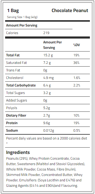  لابيرفا - بروتين بونز شوكولاتة (12 حبة) - Laperva Protein Bons 