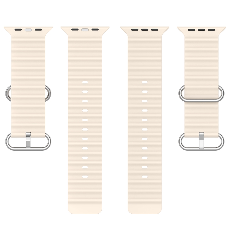   سوار تبديل سيليكون مموج لساعة ابل  