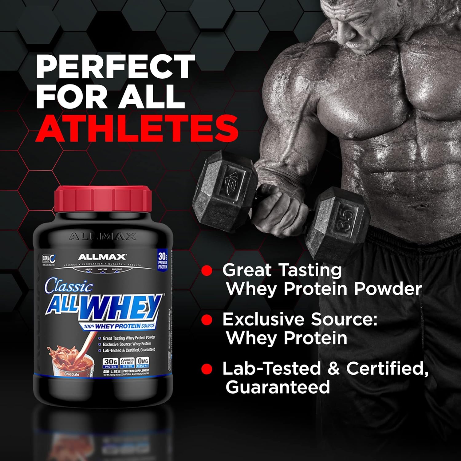  ALLMAX Nutrition - Classic ALLWHEY Protein (2.27 kg) 