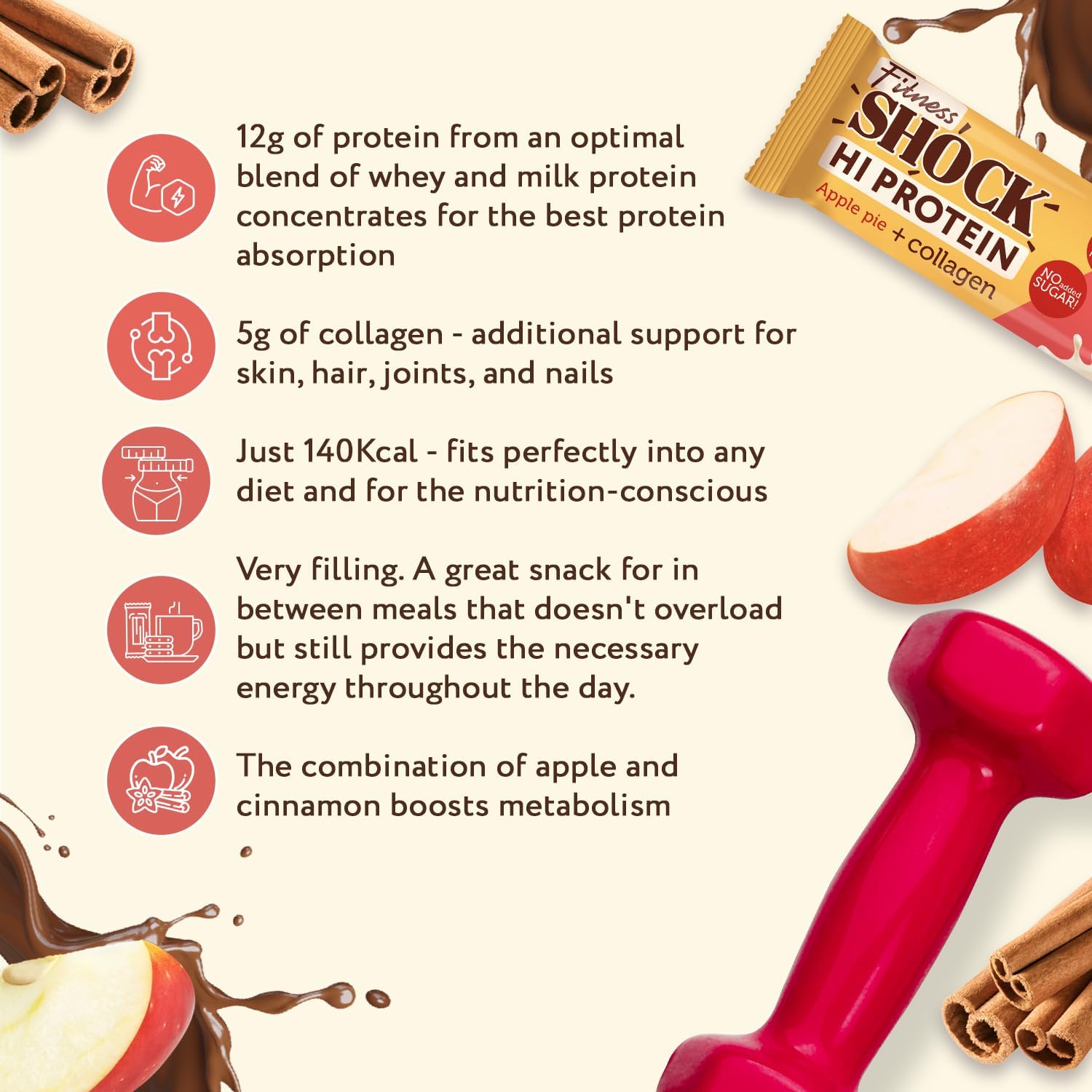  Fitness Shock - High Protein Bar  (12 pcs) 