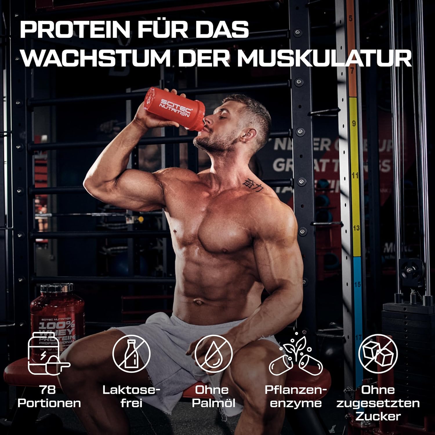 سايتك نوتريشن - 100% واي بروتين بروفيشنال (78 حصة) - Scitec Nutrition 100% Whey Protein Professional 