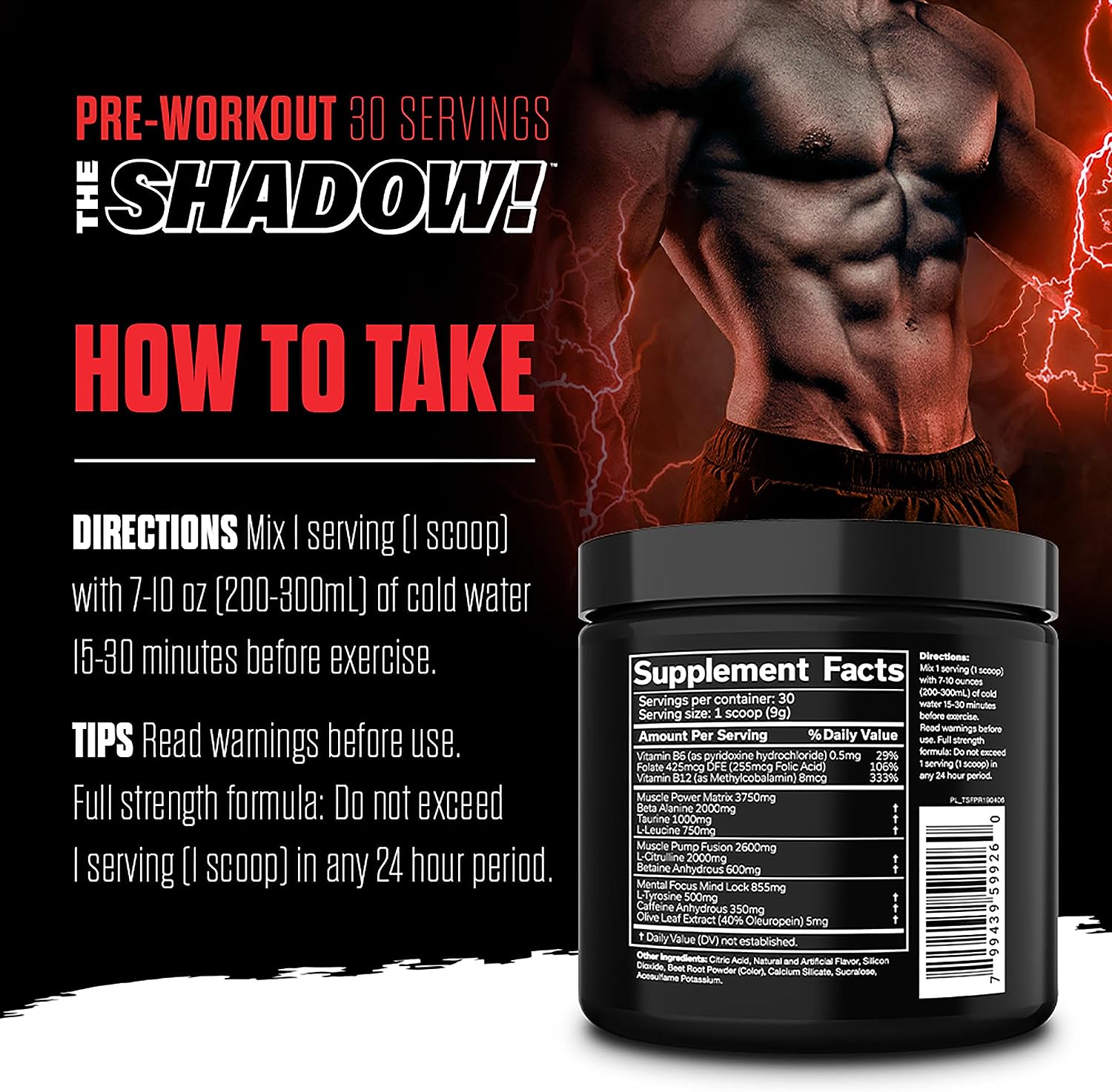  جي أن إكس سبورت ذا شادو JNX Sports The Shadow Pre Workout 