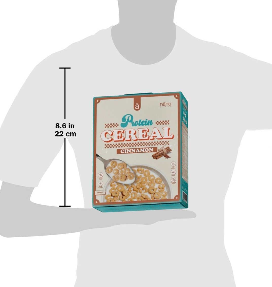  نانو سبس - حبوب افطار بروتين (250 جم) - Nano Supps - Protein Cereal 