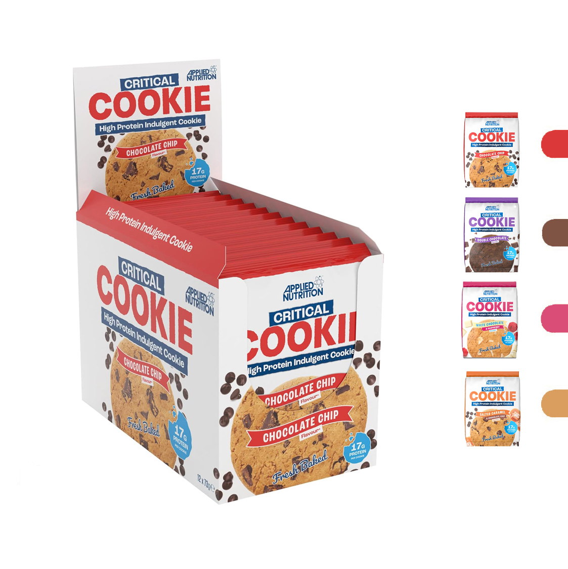 ابلايد نيوترشن, كريتيكال كوكيز ( صندوق 12 حبه) Applied Nutrition Critical Cookie