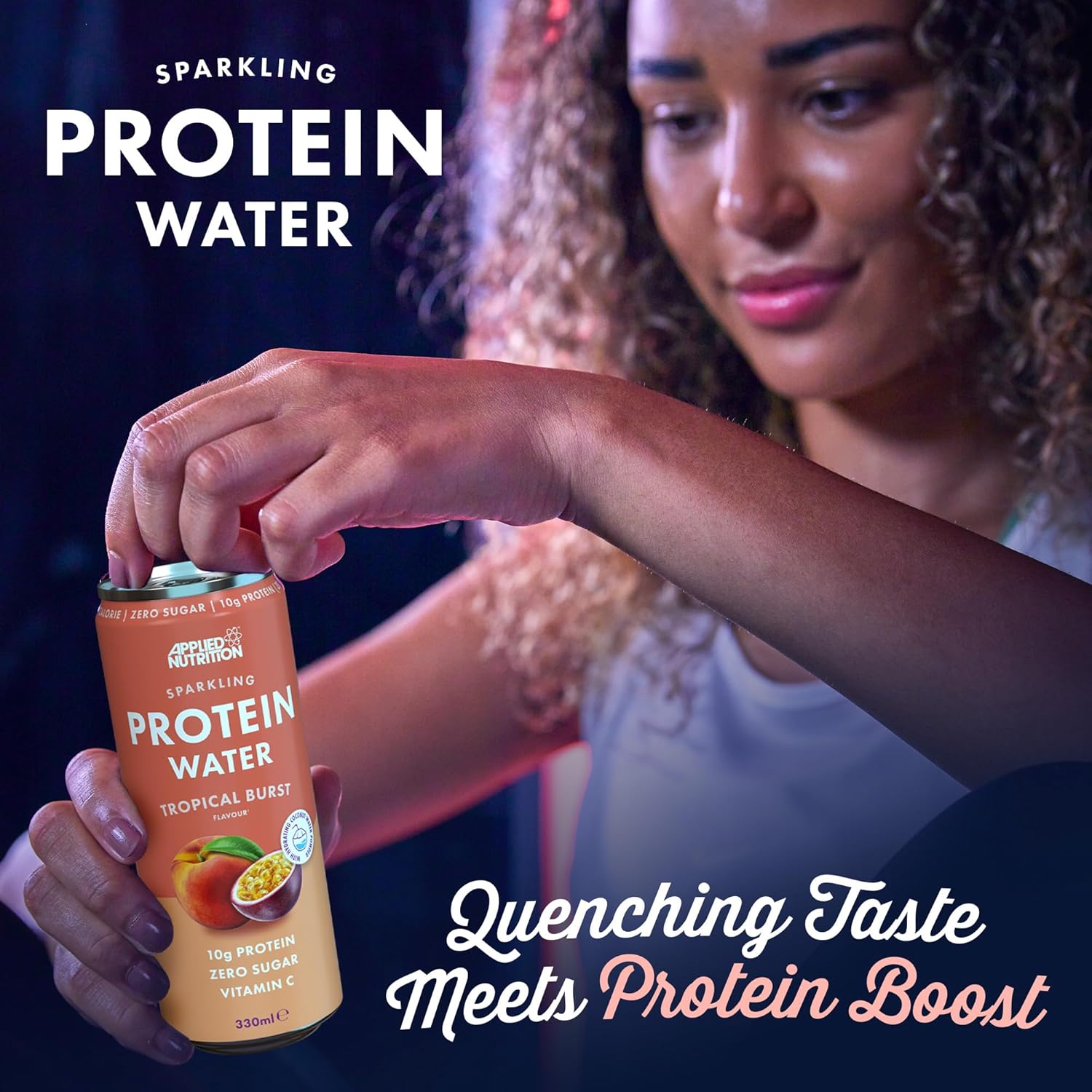  ابلايد نيوتريشن -  ماء بروتين فوار (12 علبة) - Applied Nutrition Sparkling Protein Water 
