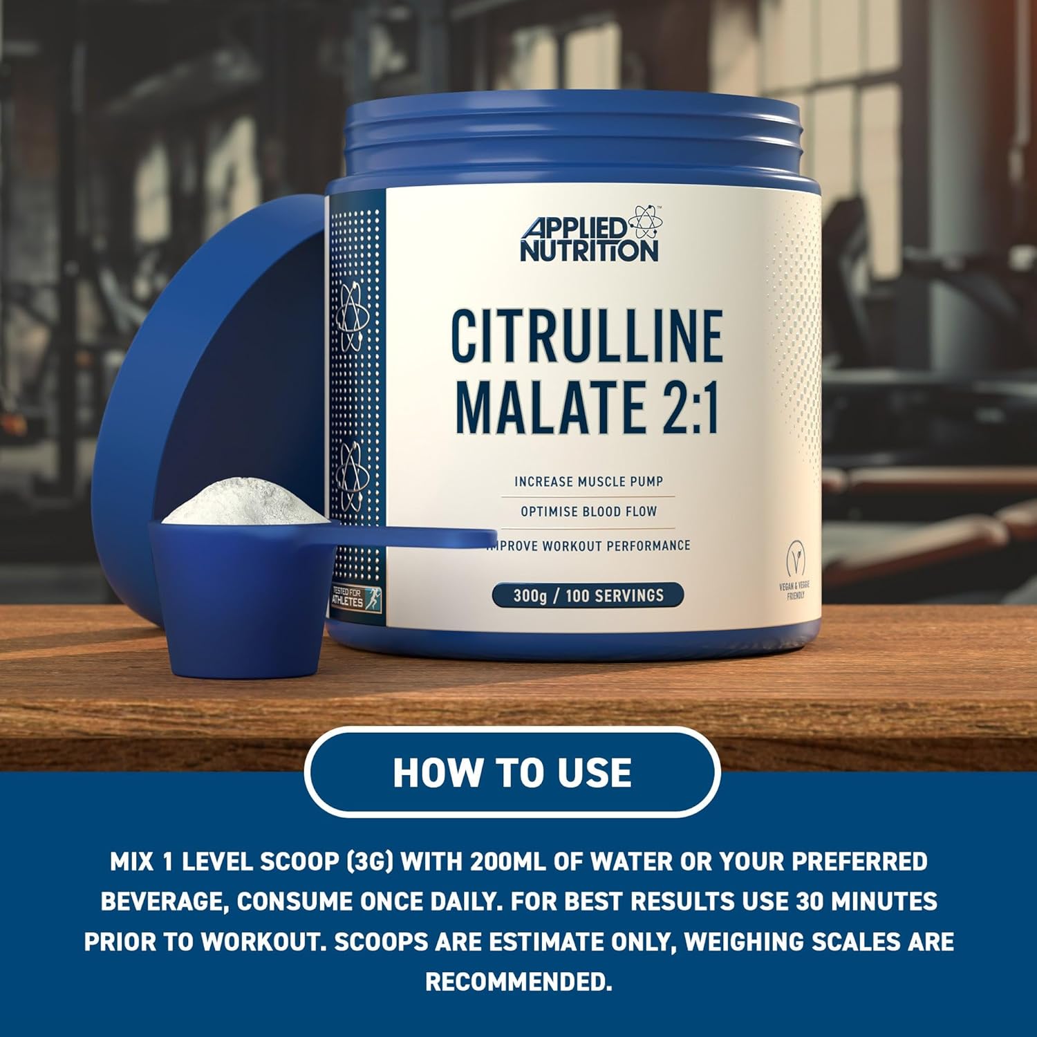  أبلايد نيوتريشن - سيترولين ماليت 2:1 (300 جم) - Applied Nutrition Citrulline Malate 