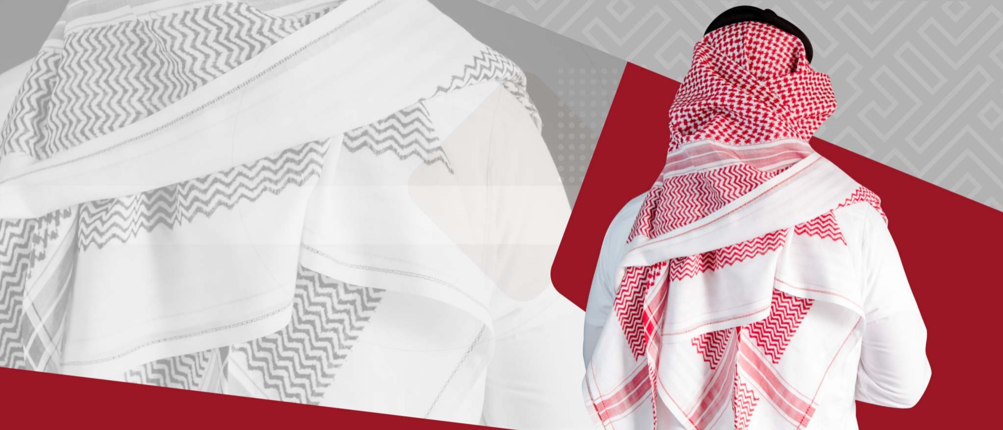 أحدث الغتر والأشمغة الرجالية | ركن الوسطى - عروض مميزة