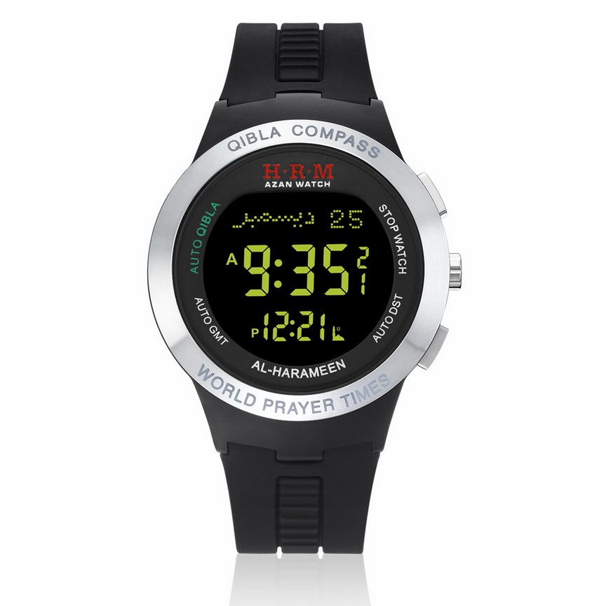 Al-harameen Sport Wrist Watch HA-6508 - Black Color