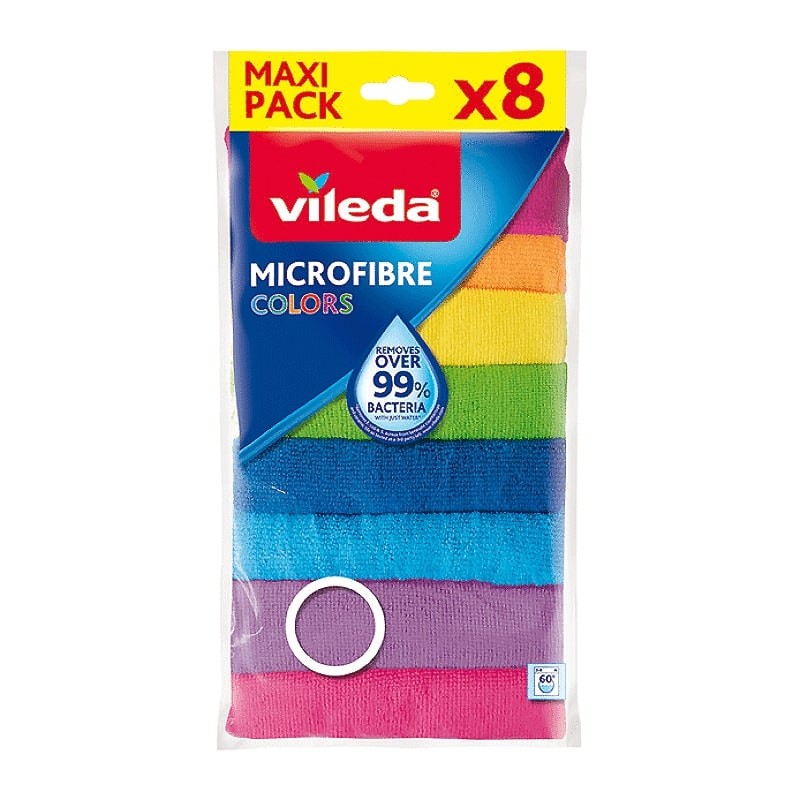  VILEDA MICROFIBRE CLEANING CLOTH 8P 