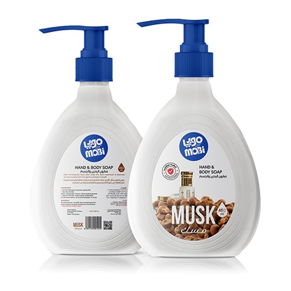  MOBI HAND AND BODY SOAP MUSK 450ML 