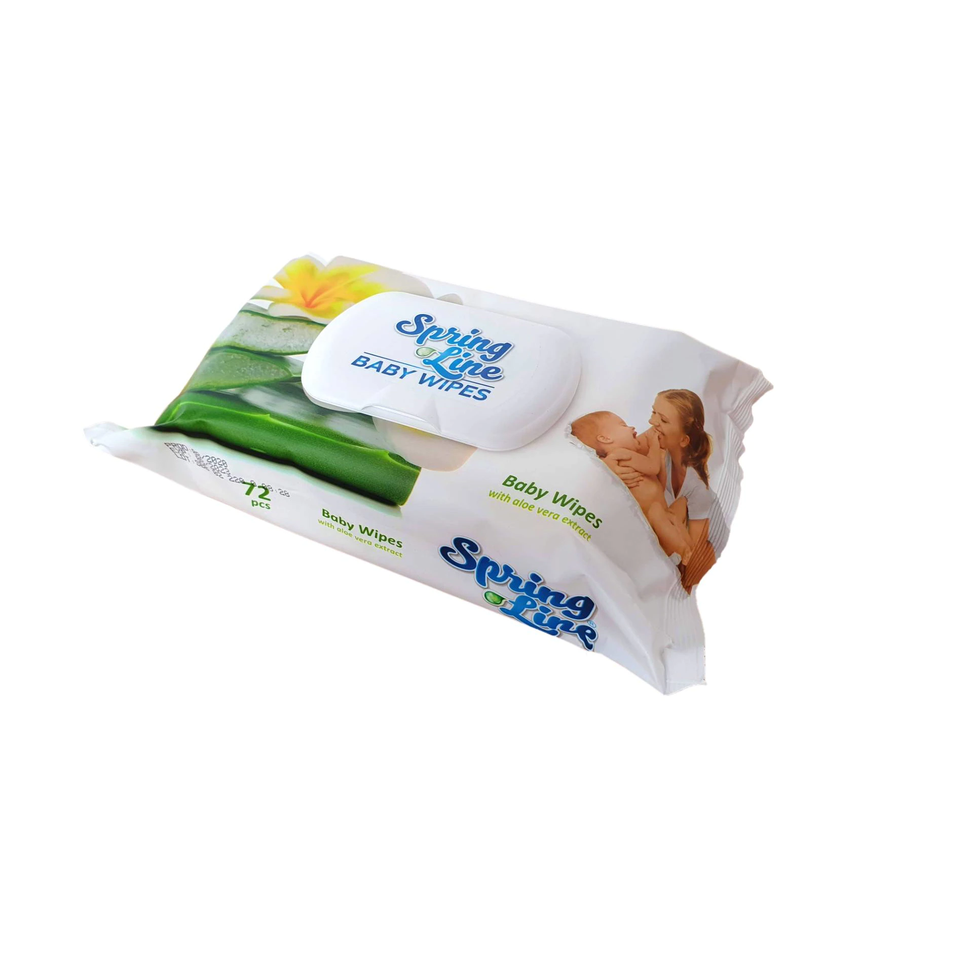  SPRING LINE BABY WET WIPES ALOE VERA 120 PCS  