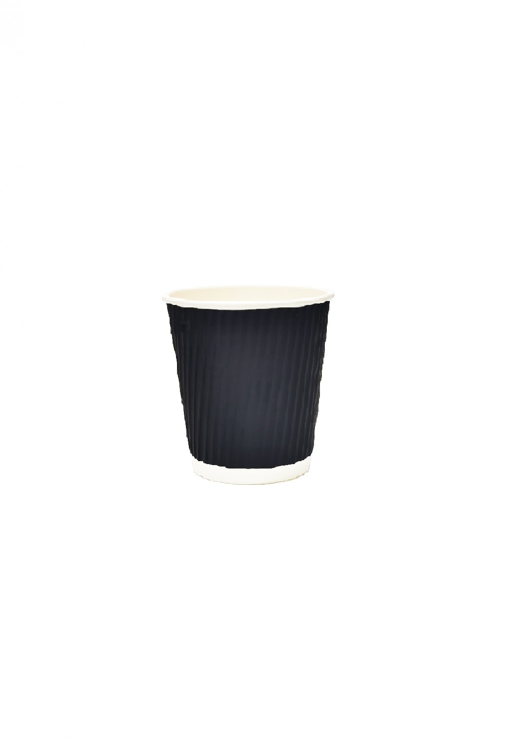  JAWAD COFFEE CUP RIPPLE BLACK NOLID 7OZ 25P  