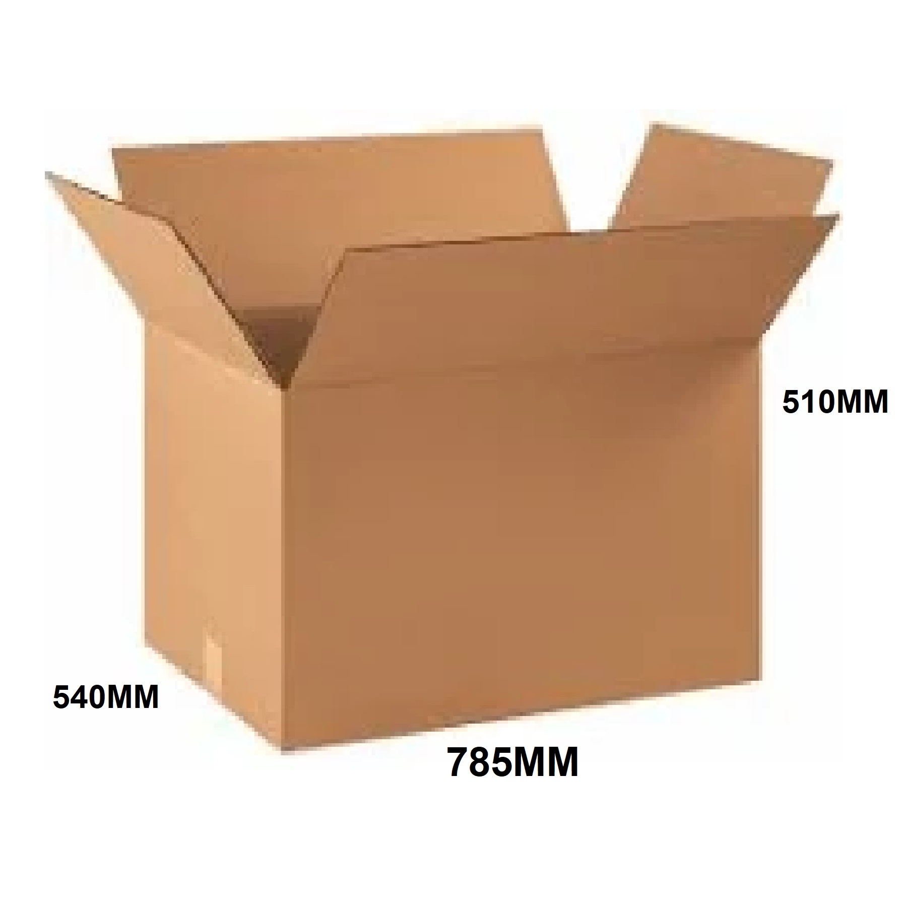  CARTOON BOX LENGTH 785MM WIDTH 540MM HEIGHT 510MM 