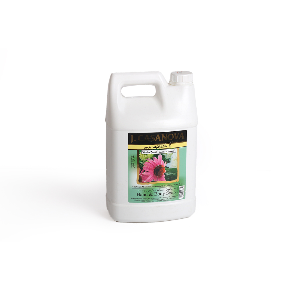  J.CASANOVA HAND AND BODY SOAP HERBAL FRESH 1GALLON 
