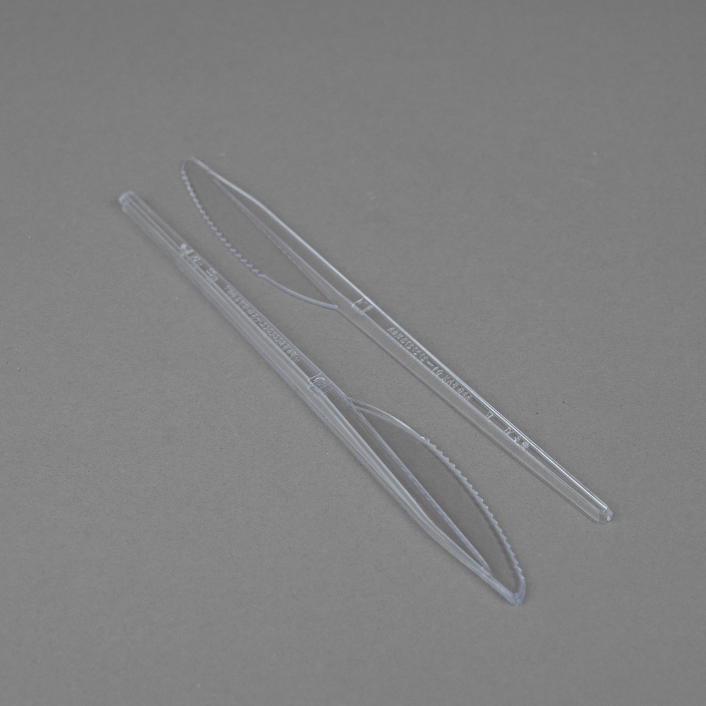  ASG PLASTIC BIG KNIFE CLEAR 50P  