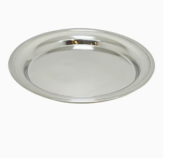  555 STEEL SERVING TRAY FLAT ROUND 60CM 