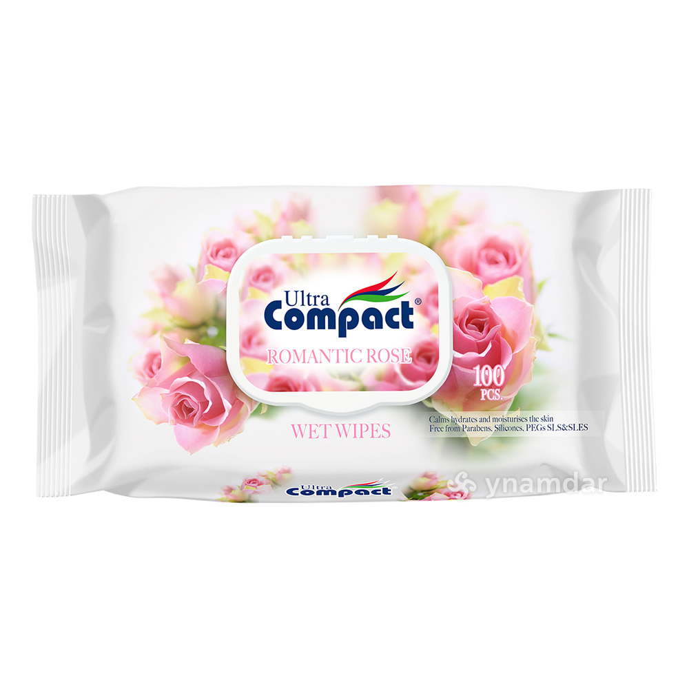  ULTRA COMPACT BABY WET WIPES ROMANTIC ROSE 100P 