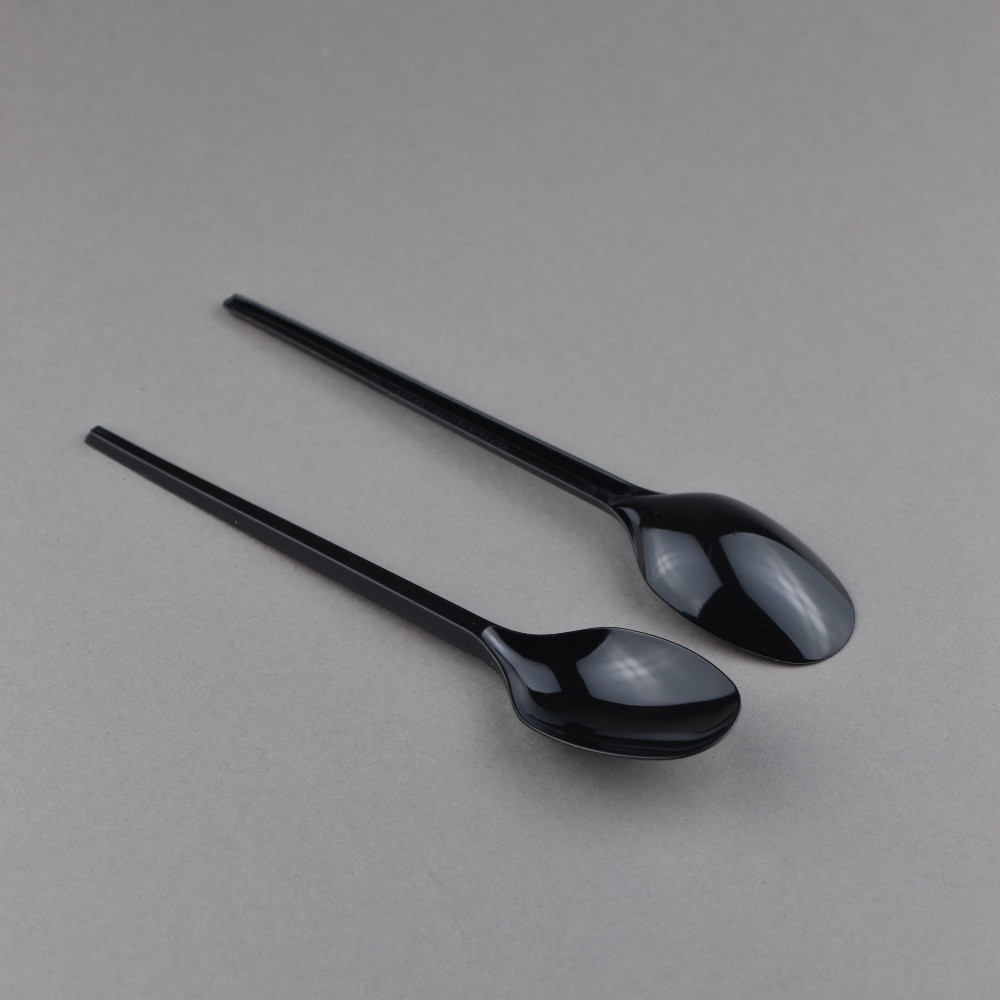  ASG PLASTIC BIG SPOON BLACK 50P  